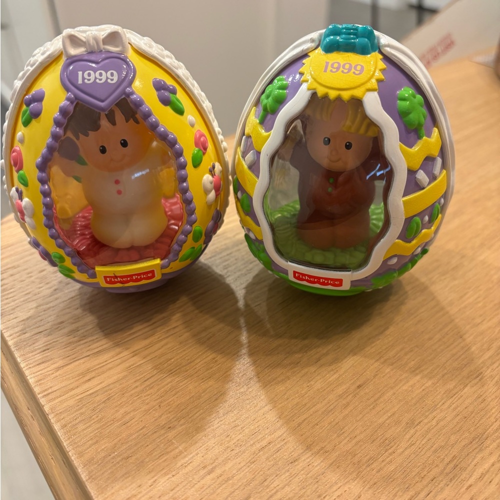 Fisher-Price Yellow and Purple Egg Surprise Pair